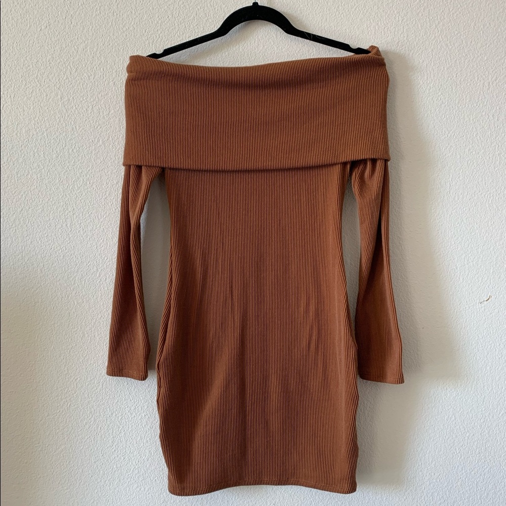 Off the shoulder Knit Bodycon Dress